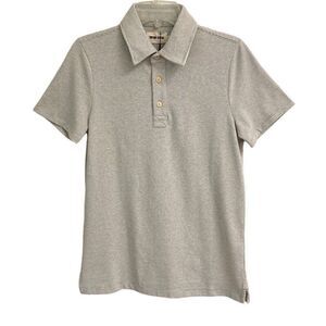 Taylor Stitch polo mens XS Heavy Bag Polo in natural & oatmeal stripe NEW